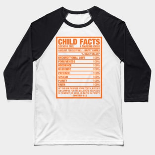 CHILD FACTS Baseball T-Shirt